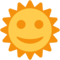 Sun With Face emoji on Twitter